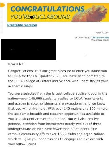 UCLA acceptance